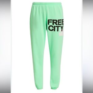 Freecity Green logo Sweatpants